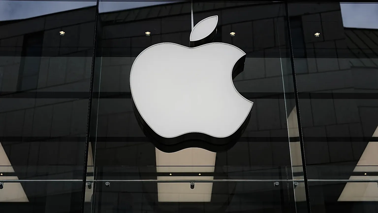 Apple logo representing the company after surpassing Nvidia to become the world's most valuable company.