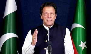 PTI Chairman Barrister Gohar Ali Khan announcing nationwide rallies on August 5 for Imran Khan's release.