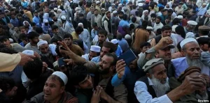 Pakistani authorities oversee the repatriation of undocumented Afghan nationals under the Illegal Foreigners' Repatriation Plan.
