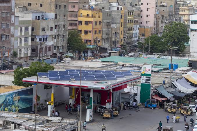 Rows of solar panels covering the rooftop of a house in Multan where families once gathered on summer evenings