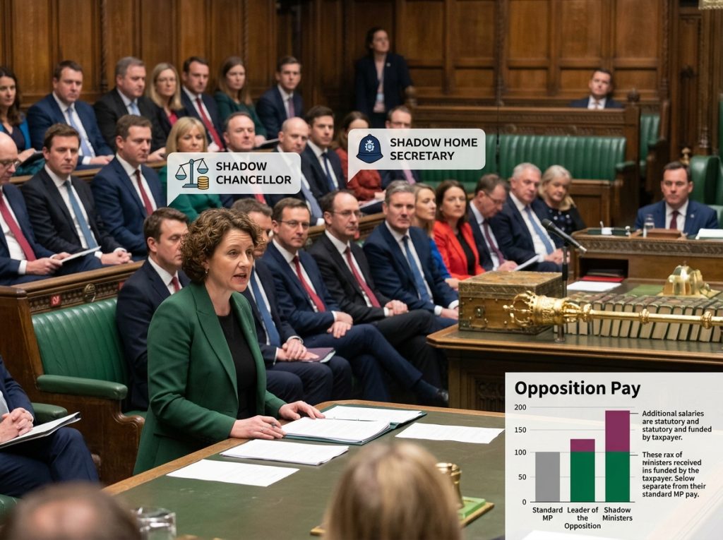 Kemi Badenoch speaking in the House of Commons as Leader of the UK Opposition