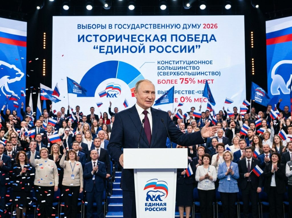 Russian election officials announce final State Duma 2026 results in Moscow