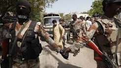 Police personnel in Karachi amid growing debate over encounter killings of criminal suspects