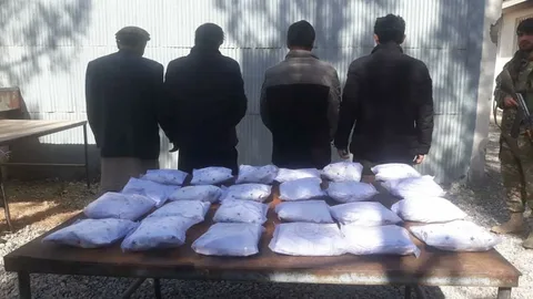ANF officials briefing media on the Afghanistan-based drug trafficking network bust