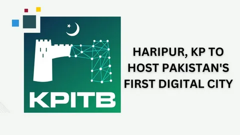 Khyber Pakhtunkhwa Digital Workspace launch in Peshawar with KPITB officials demonstrating paperless government services across KP departments