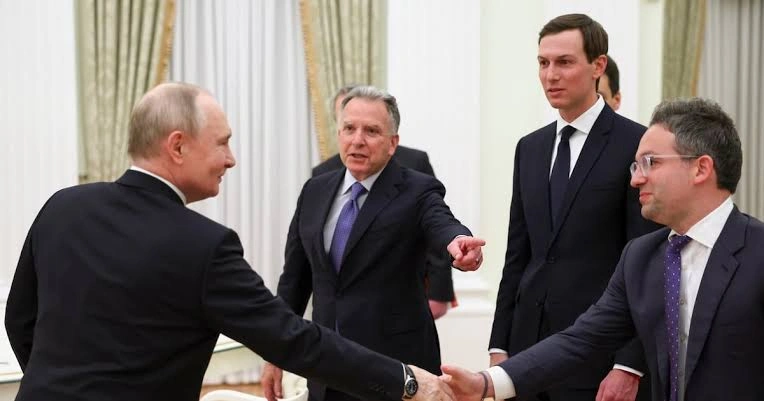 Steve Witkoff and Jared Kushner meet Vladimir Putin in Moscow during Ukraine peace talks